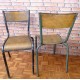 Chaises d'Ecole Mullca - Decoration Vintage - Lot de 2 - VMC002