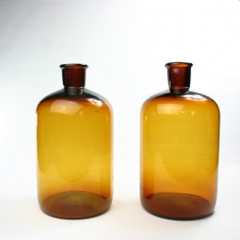Pair of Antique Apothecary Bottles