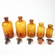 Antique Apothecary Bottles - Set of 5